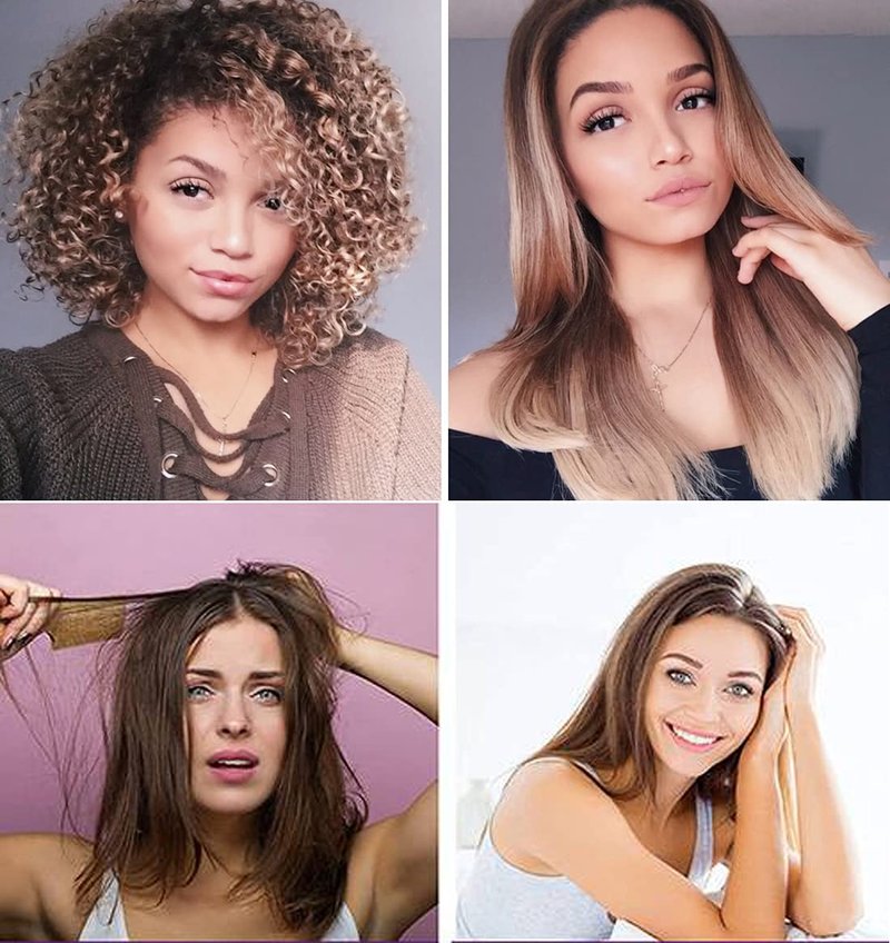 Keratina Para Alisar el Pelo Keratina Brasilera Tratamiento Capilar con Champú Clarificante Resultados Profesionales Alisa y Suaviza el Cabello