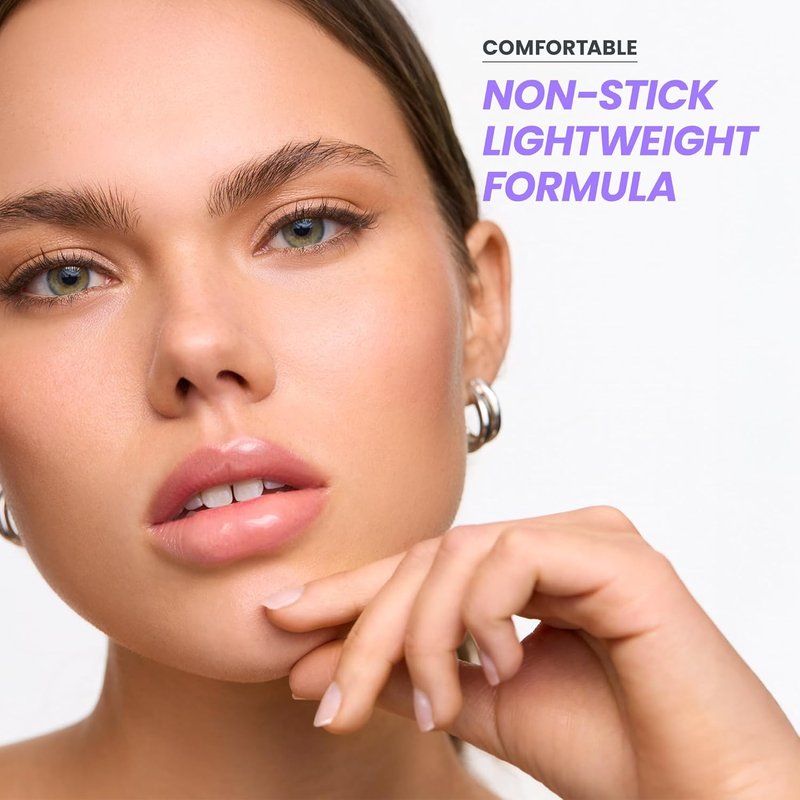 Wonderskin Lip Gloss - Hydrating Clear Glitter Lip Gloss | High Shine Finish for Luscious Lips