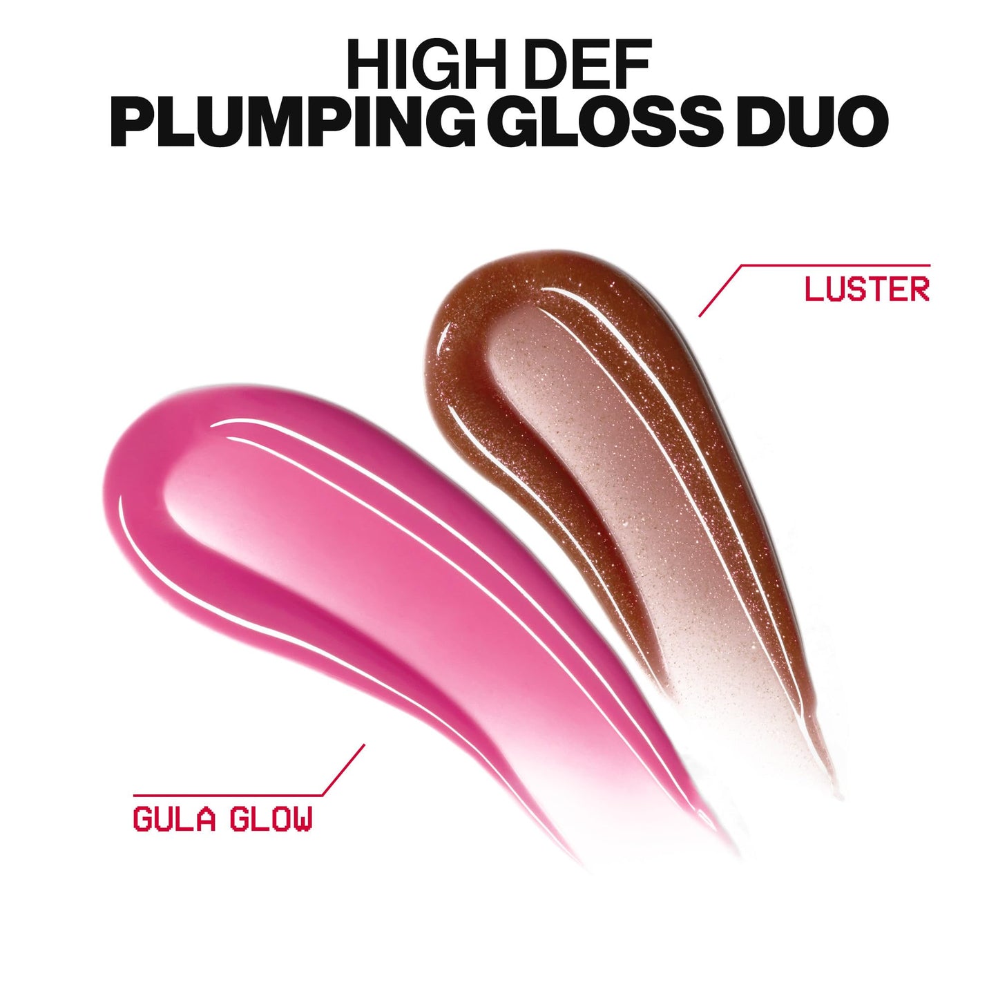 Smashbox Halo Lip Gloss Duo | Full Size, Non-Sticky, Hydrating & Plumping Lip Gloss Gift Set | Hyaluronic Acid and Vitamins C + E