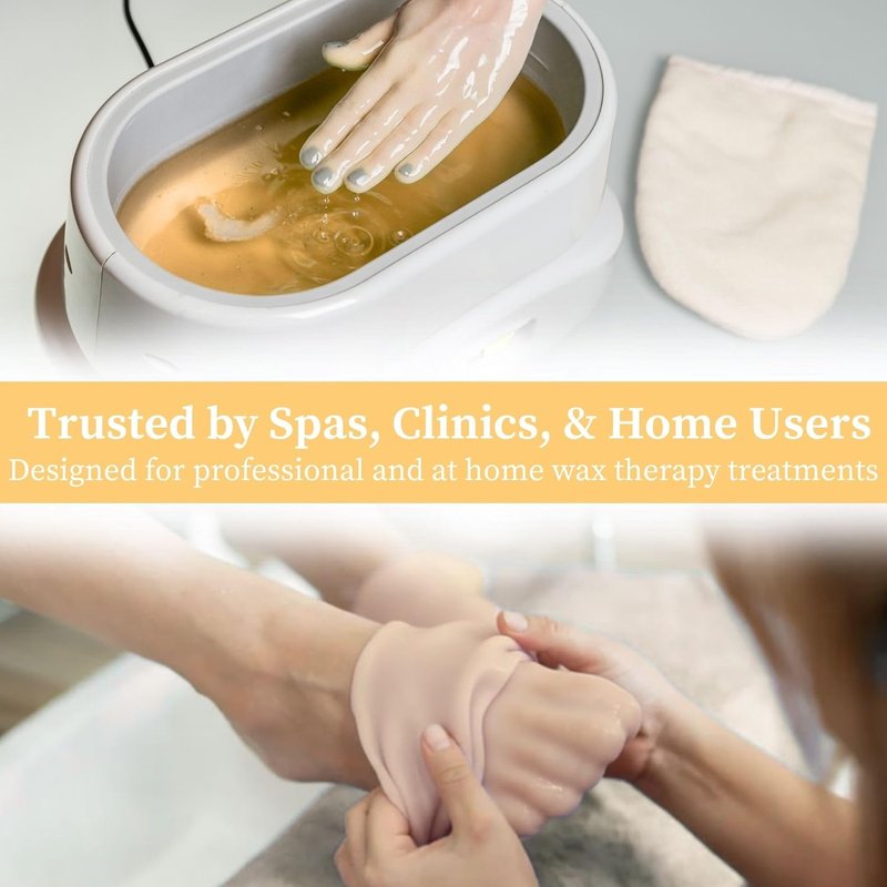 Citrus Scented Paraffin Wax Refill - Medical Grade 1 lb Blocks | Quick-Melting Spa Wax for Hands & Feet (Case of 6)