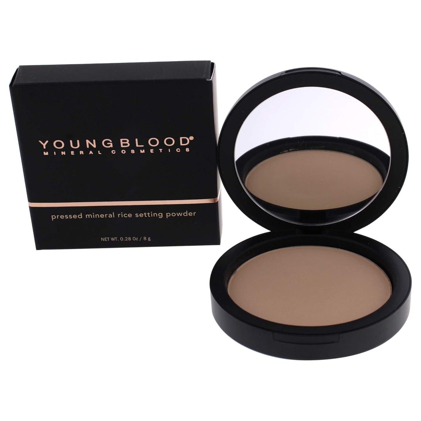 Youngblood Pressed Mineral Rice Setting Powder - Medium | Lightweight 0.28 oz Makeup