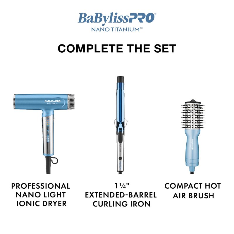 BaBylissPRO Nano Titanium Ionic Flat Iron Hair Straightener, 1/4" Hair Straightener Iron for Smooth, Shiny, Frizz- Free Hair and All Hair Types