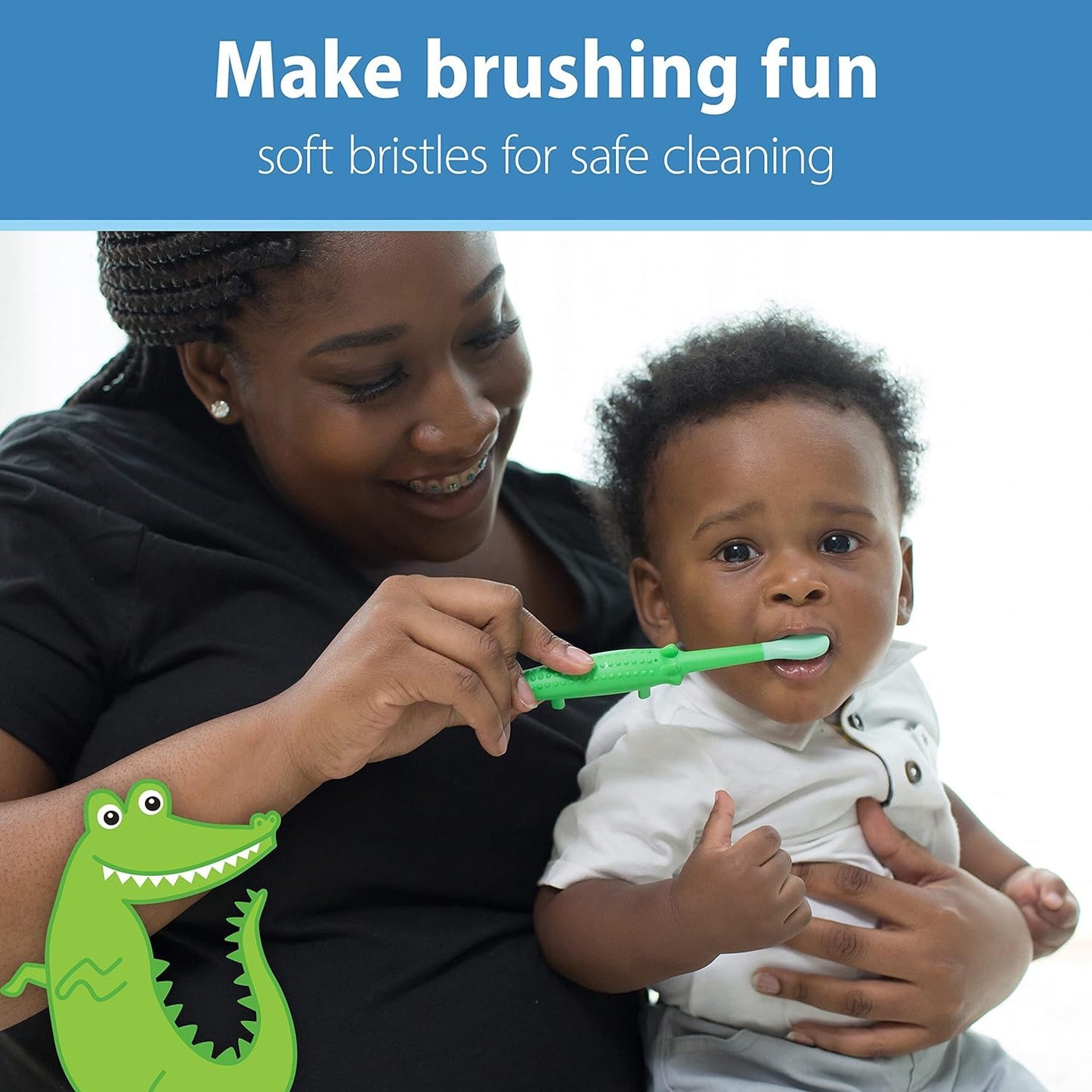 Dr. Brown's Infant-to-Toddler Toothbrush Set - 4-Pack Variety for All Ages