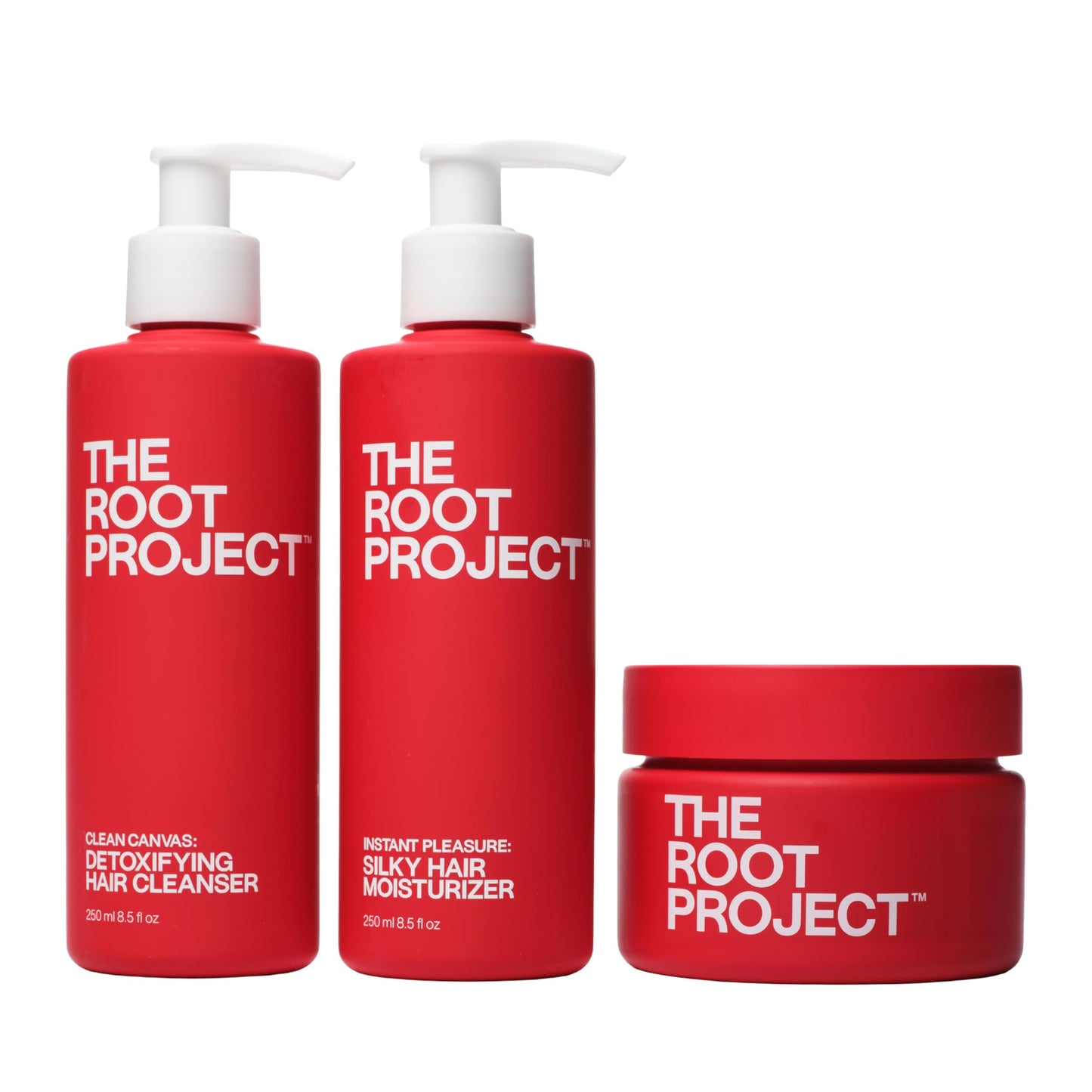 The Root Project The Rootine Trio Set, Includes Clean Canvas Shampoo, Instant Pleasure Conditioner, Power Smooth Hair Mask | Detoxifies Scalp, Hydrates Hair, Repairs and Smooths Cuticles