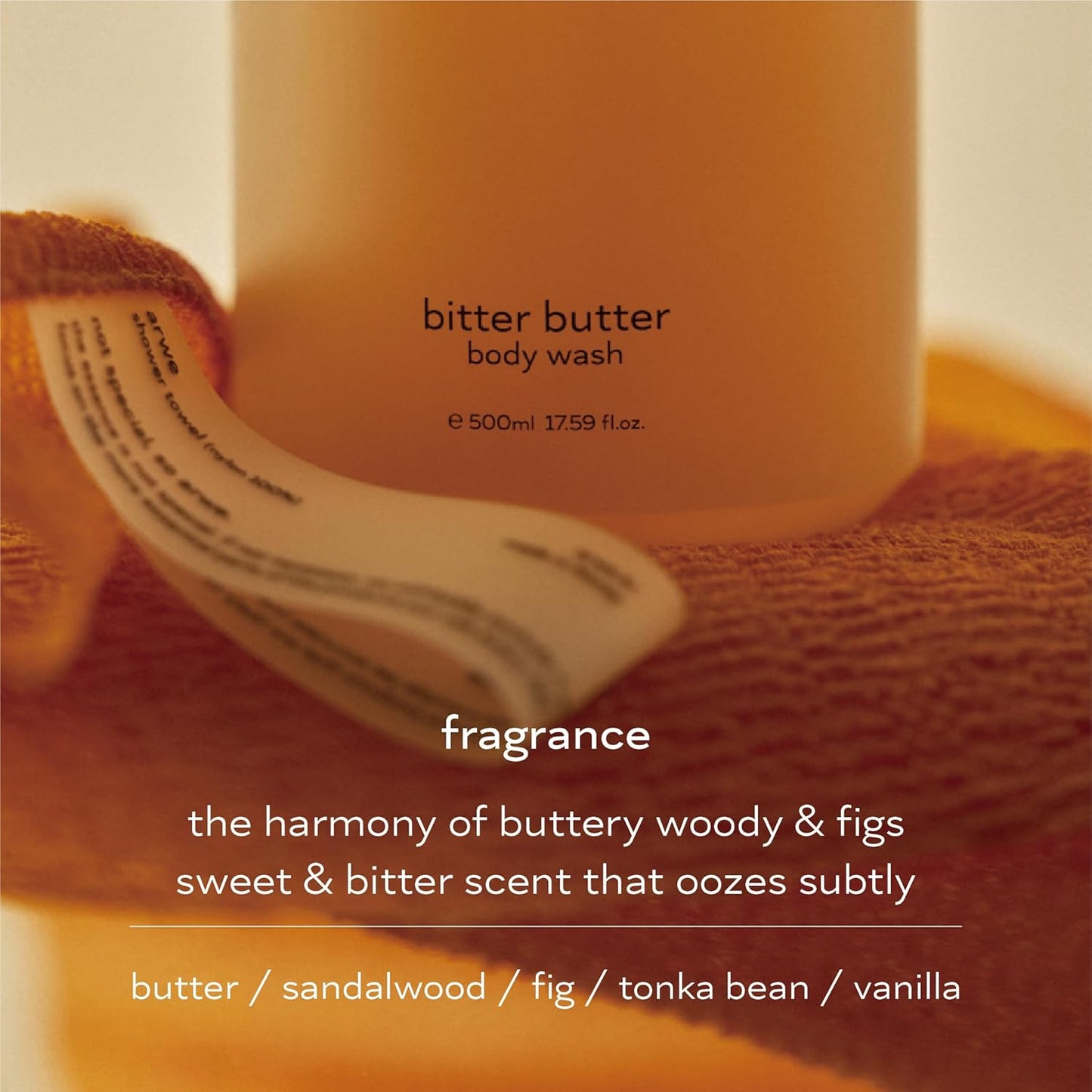 Bitter Butter Body Wash - Naturally Derived Moisturizing Soap | 16.9 fl oz (500 ml) for Acne Care