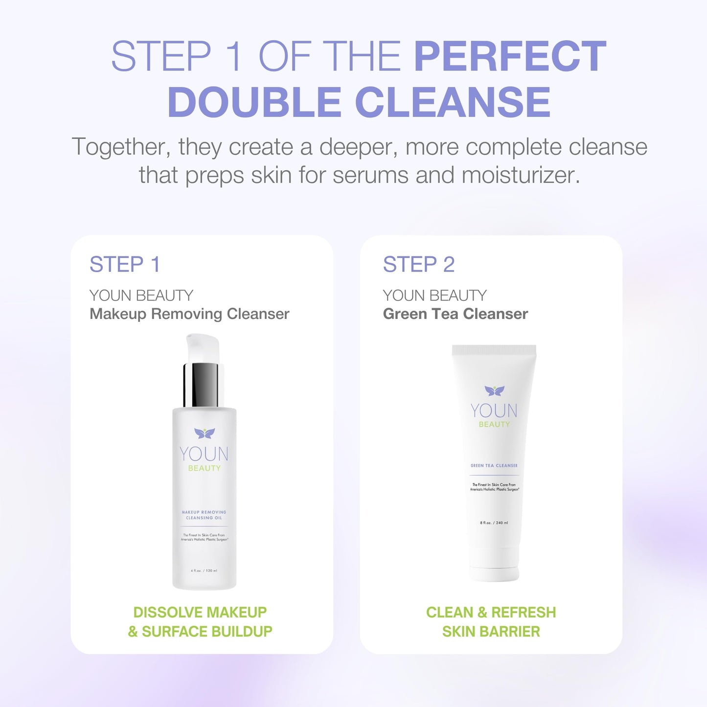 YOUN Beauty Makeup Removing Cleansing Oil by Holisitic Plastic Surgeon Dr. Anthony Youn | Hydrating Cleanser with Grape Seed, Sunflower & Rose Hip Oils | For All Skin Types, 120 ml