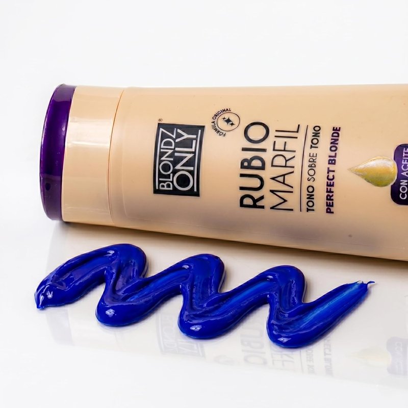Purple Toning Hair Mask - Neutralizes Brassiness & Yellow Tones | Argan Oil Infused | 11.8 Fl Oz (350 ml)
