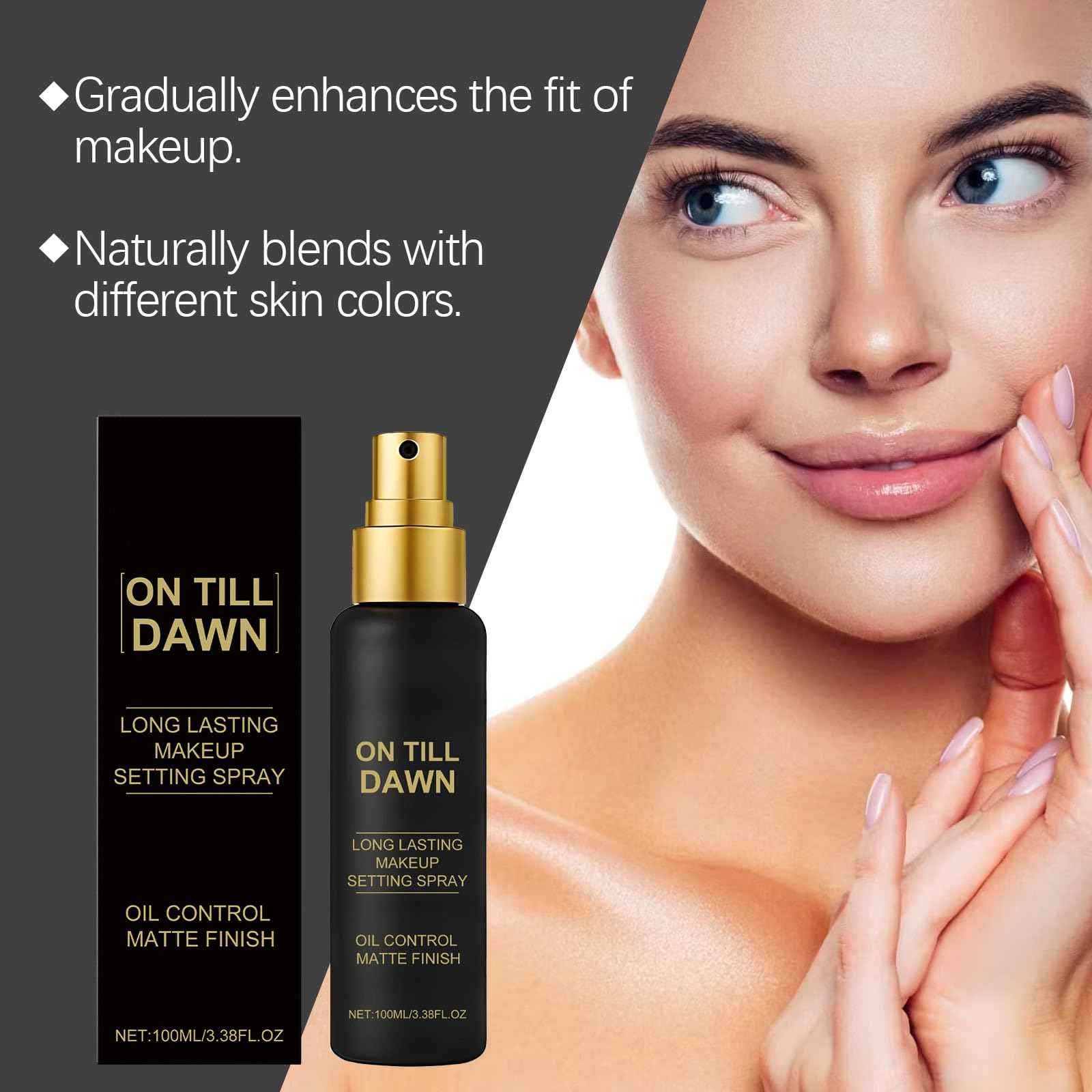 Make Up Setting Spray, Matte Finish Setting Spray for Makeup, Long Lasting, Natural Finish, Smudge Proof, Hydrating Face Mist for All Day Wear (100ML)