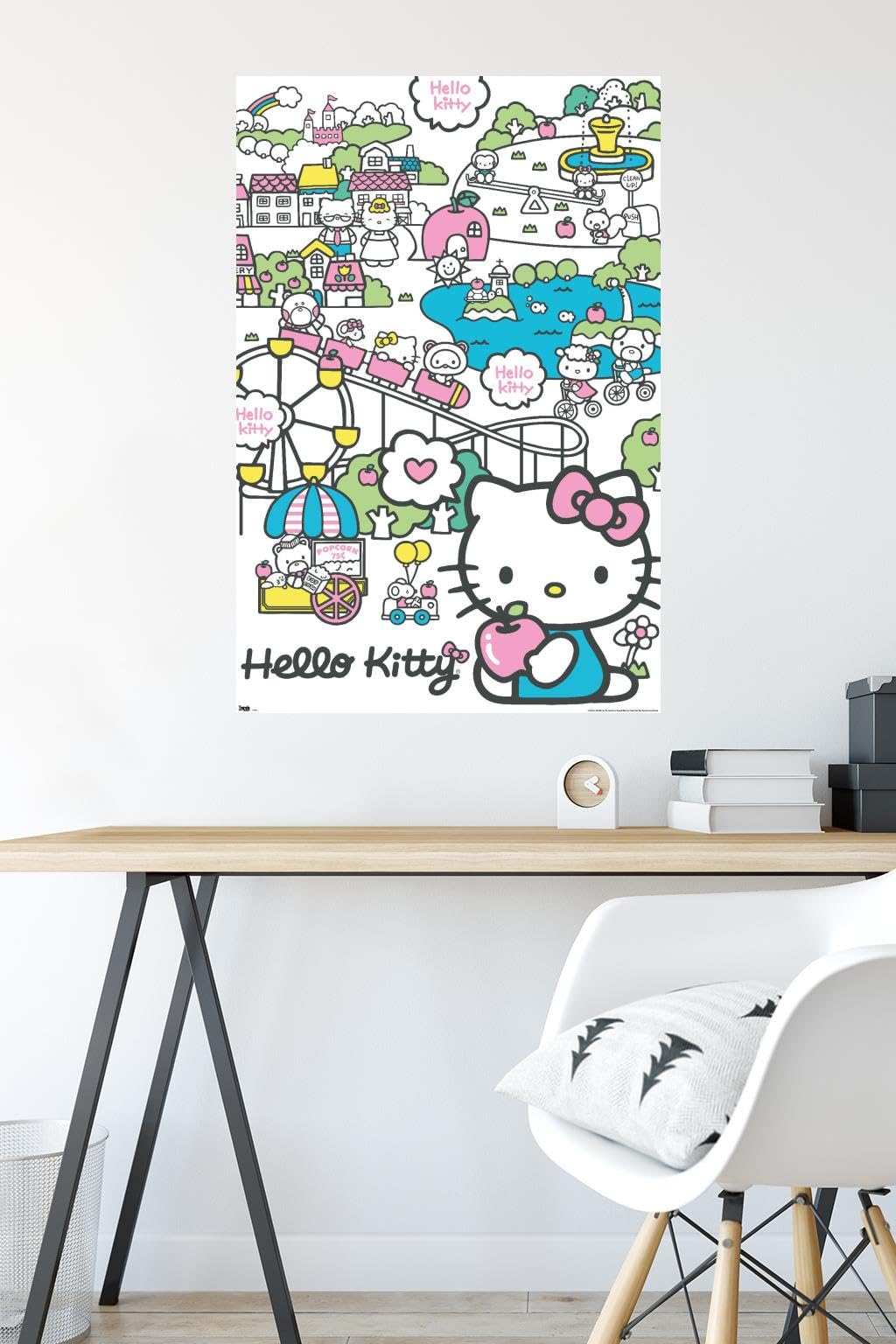 Trends International Hello Kitty - Carnival Wall Poster, 22.375" x 34", Unframed Version