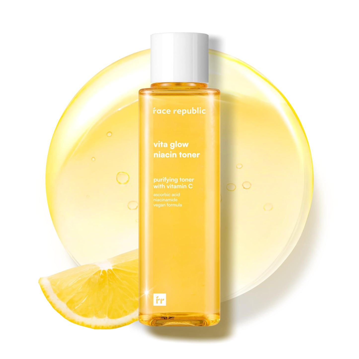 Face Republic Vita Glow Niacin Toner 160ml 5.41 fl oz | Vitamin Complex | Vitalizing & Purifying | Radiant Glow for Dull Skin | 7 Hyaluronic Acids, Vitamin C, Niacinamide | Vegan Korean Skincare