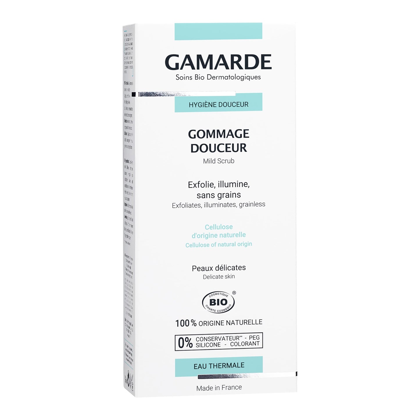 Gamarde Gentle Scrub - Exfoliating Face Wash for Women - Grain-Free Formula Face Scrub with Lemon, Clove, and Lavandin Essential Oils - 1.41 oz