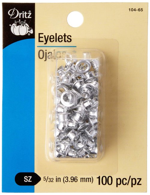Dritz 5/32-Inch Eyelets, 100 Count, Nickel