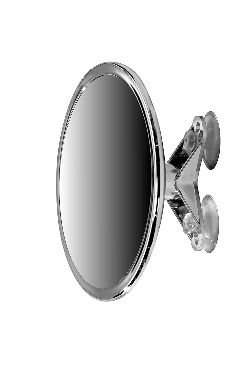5X Magnifying Vanity Makeup Mirror - 6-Inch Suction Mount with 3-Point Locking Design | Pivoting & Rotating