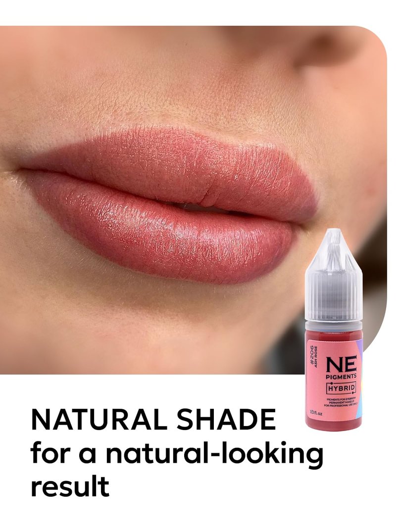NE PIGMENTS #206 Ash Rose - By Elena Nechaeva - Lip Pigment - Permanent Makeup - Professional Tattoo Ink