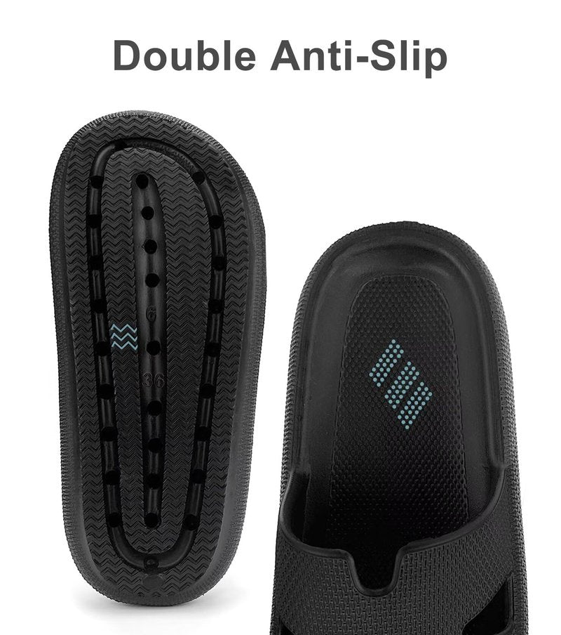 Haifago Cloud Slides for Women Cushion Recovery Pillow Sandals with Arch Support, Memory Foam House Shower Slippers for Woman, Non-Slip Comfort Quick Drying