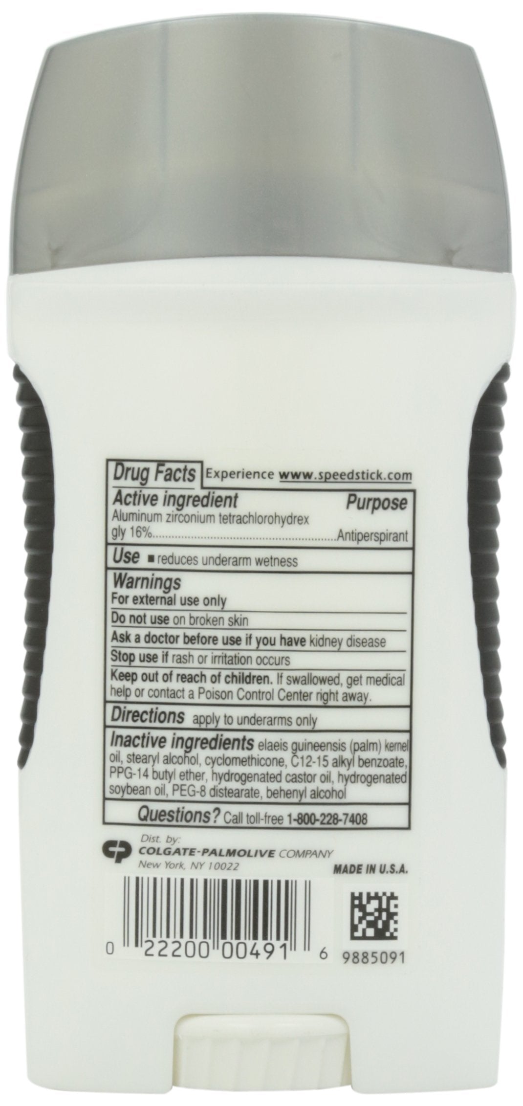 Speed Stick Power Antiperspirant Deodorant for Men, Unscented - 3 Ounce (Pack of 4)