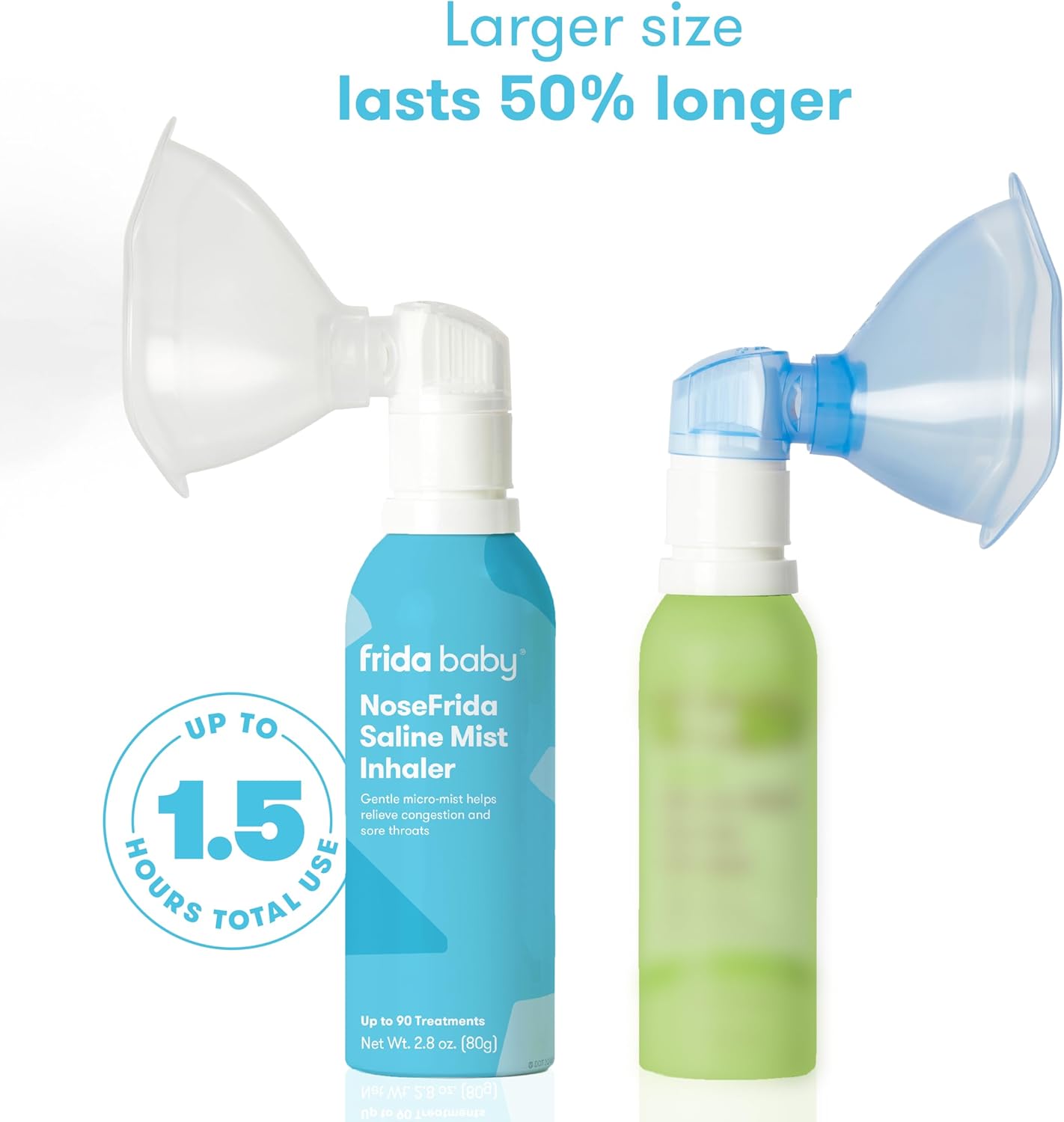 Frida Baby Saline Mist Nasal Inhaler - Decongestant Spray for Kids | Soothes Stuffy Nose & Sore Throat