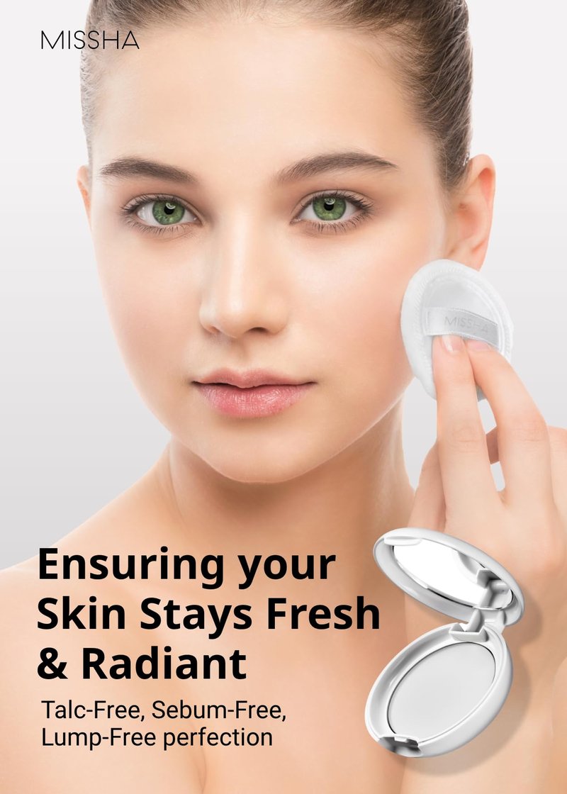 MISSHA Airy Pot Pressed Translucent Powder Pact 5g I Make Up Finishing Setting Powder For a Natural Matte Finish