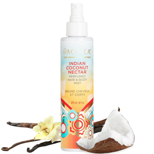 Pacifica Beauty Indian Coconut Nectar Hair & Body Mist, Functional Fragrance For A Calming Experience, Paraben-Free, Vegan & Cruelty-Free, 5 Fl Oz