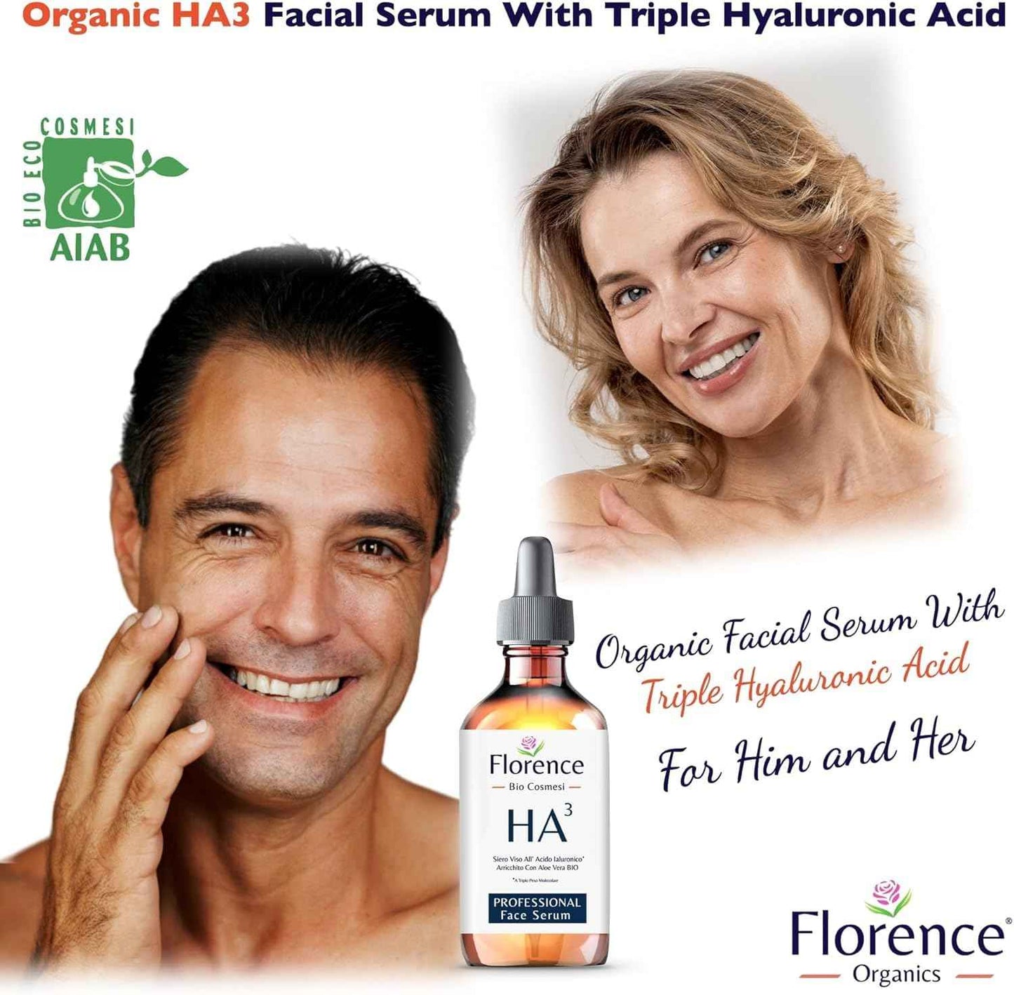 Hyaluronic Acid Serum for Face – 100% Pure with Niacinamide. Anti-Aging, Hydrating Facial Serum for Plumper, Smoother Skin – Clarifying, Plumping, Ideal for Blemish-Prone Skin and a Radiant Complexion