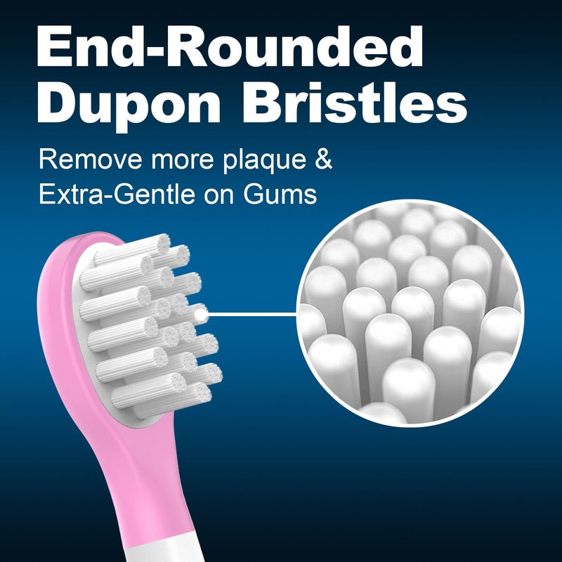 CILGEWH Kids Replacement Toothbrush Heads 10 Pack for Philips Sonicare Electric Toothbrush Soft Brush Head for Child 3-7 for Boy Girl,Pink