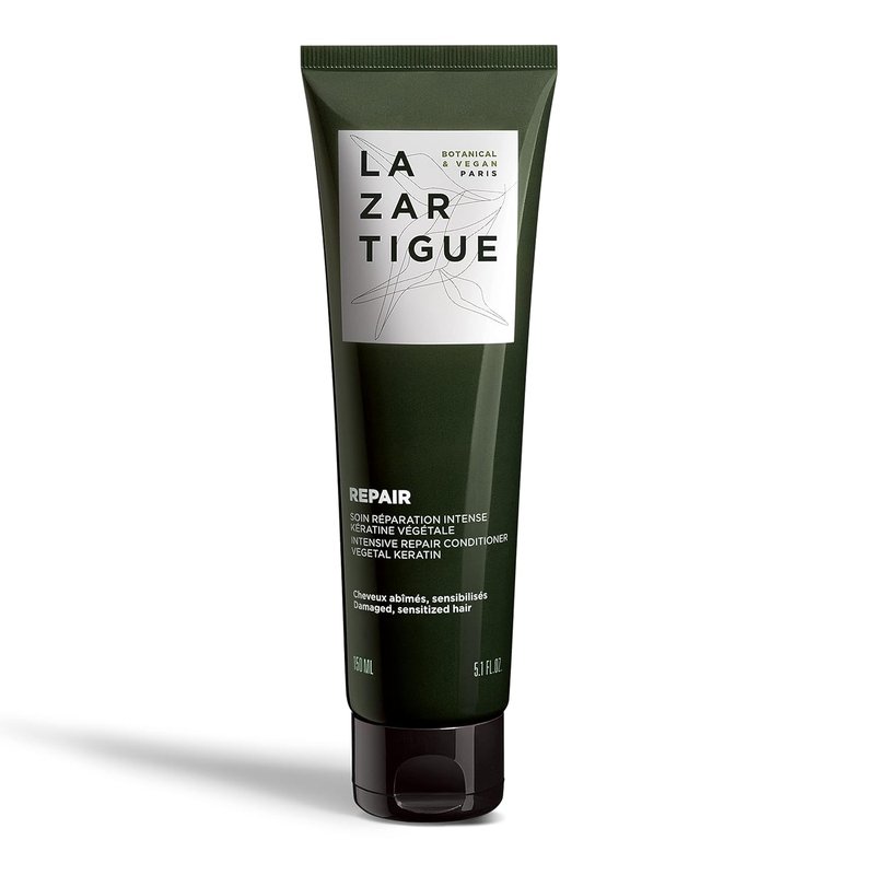 Lazartigue Repair Conditioner - Vegan Keratin & Hyaluronic Acid for Damaged Hair | Sulfate & Silicone Free