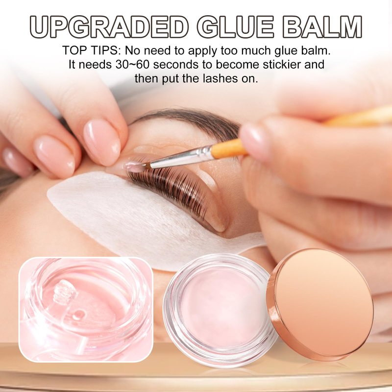 Lash Lift Kit, DONG RHYME Lash Perm Kit with Glue Balm, Professional Lash Curling Kit, Semi-Permanent Eyelash Lifting Curling Perming Wave, Brow Lamination Eyelash Perm Kit DIY at Home