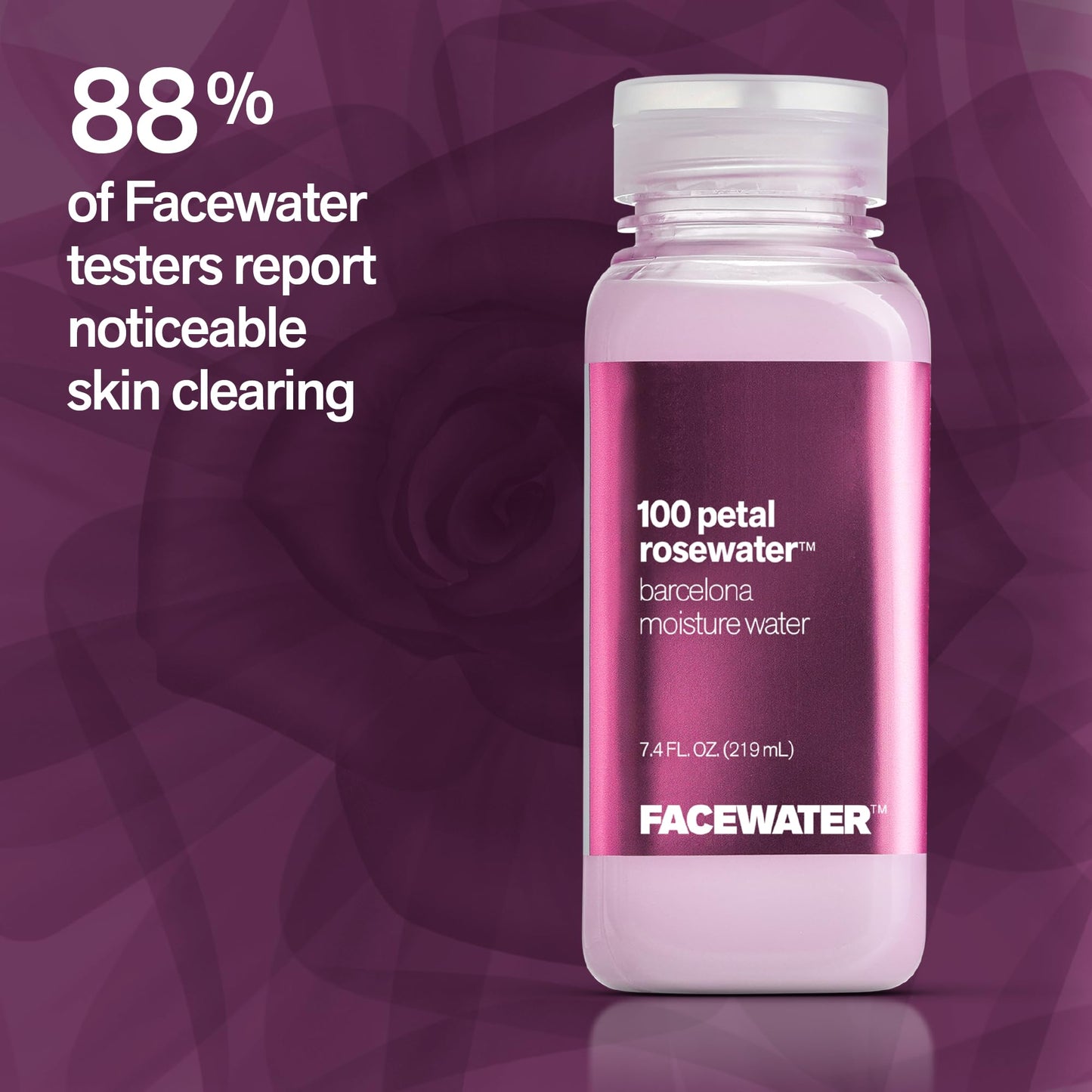 Facewater 100 Petal Rosewater Barcelona Moisture Water