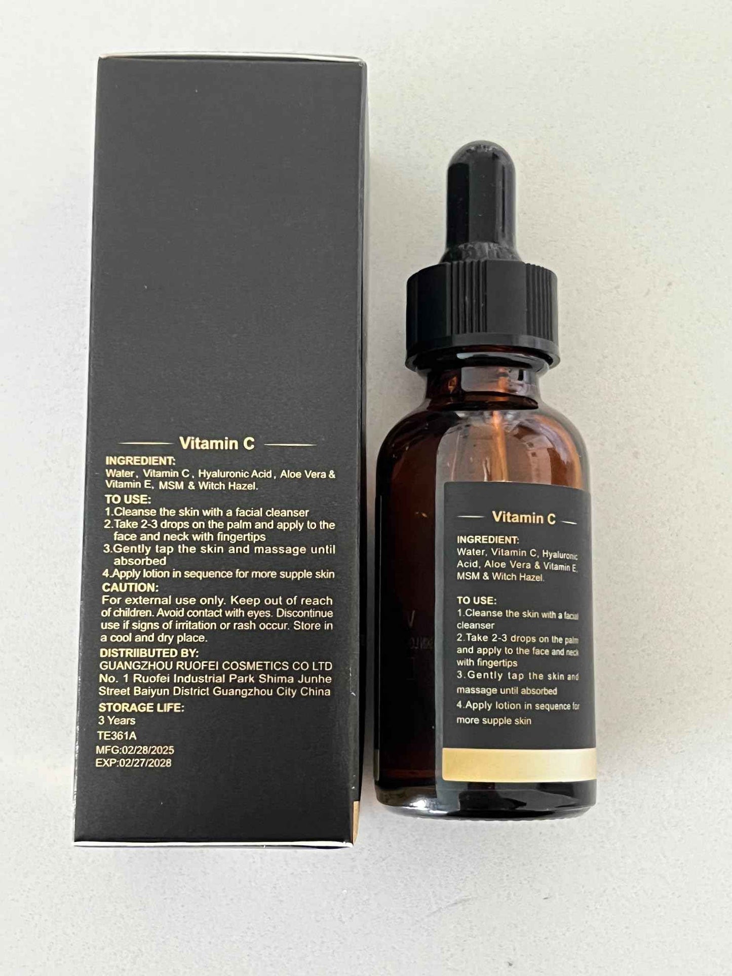 TURN TO EARTH Vitamin C Facial Serum with Vitamin E, Hyaluronic Acid, and Aloe Vera, for Skin Brightening, Dark Spot Reducing, Evening Skin Tone Formula in a 1 fl oz Glass Bottle