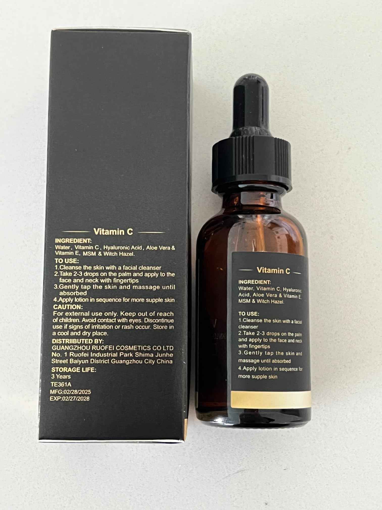 TURN TO EARTH Vitamin C Facial Serum with Vitamin E, Hyaluronic Acid, and Aloe Vera, for Skin Brightening, Dark Spot Reducing, Evening Skin Tone Formula in a 1 fl oz Glass Bottle