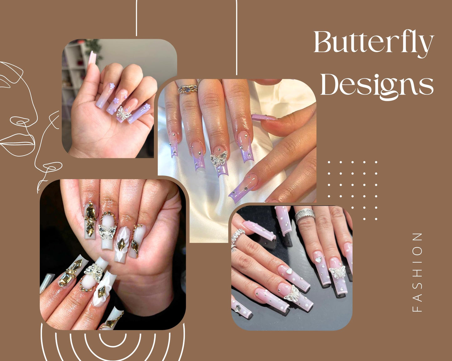 Butterfly Nail Charms, YAEISM Shiny 3D Alloy Silver Metal Butterfly Nail Gems Nail Rhinestones for 10 Pcs Nail Charms Shape Crystals Diamonds for Women Girls DIY Nail Art Crystals Jewelry Decoration