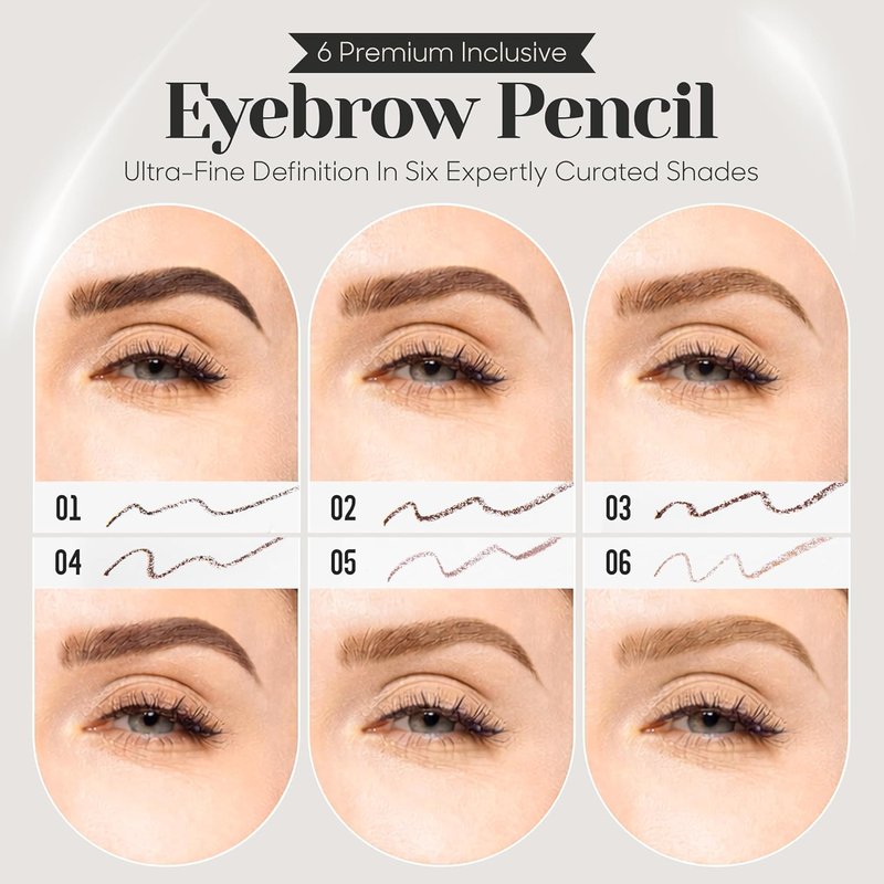 BrowGal Eyebrow Pencil - Waterproof & Buildable Formula for Natural-Looking Brows | Shade 01 Black