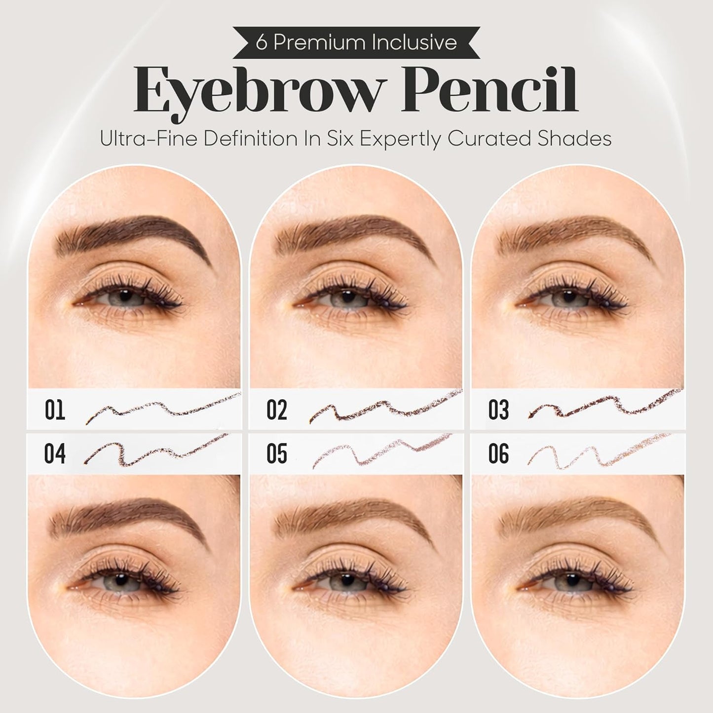 BrowGal Eyebrow Pencil - Waterproof Medium Brown Pencil with Spoolie & Sharpener | Buildable, Natural Finish
