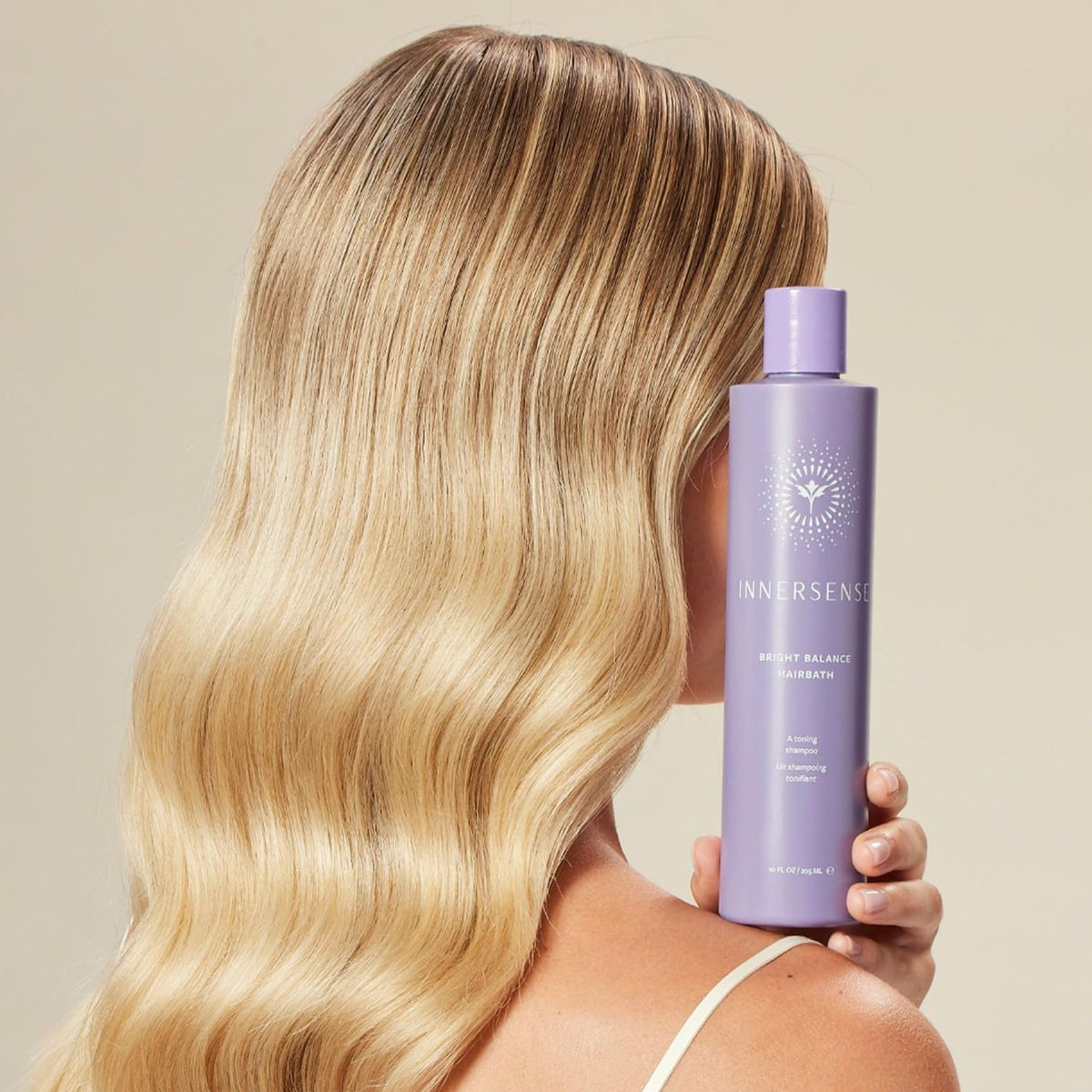INNERSENSE Organic Beauty - Natural Bright Balance Purple Hairbath | Toning, Color Care, For Lightened or Grey Hair | Non-Toxic, Cruelty-Free Haircare (2 Pack - 2 fl oz | 59.1 ml each)