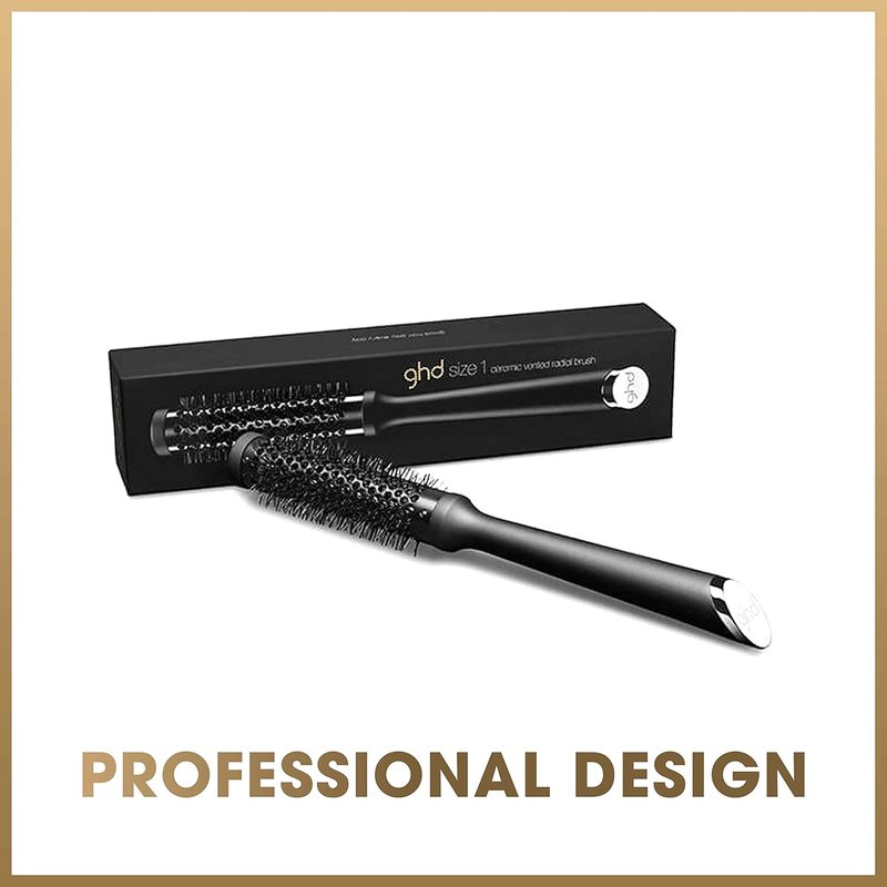GHD Round Brushes - Ceramic Vented & Natural Bristle Design for Effortless Styling
