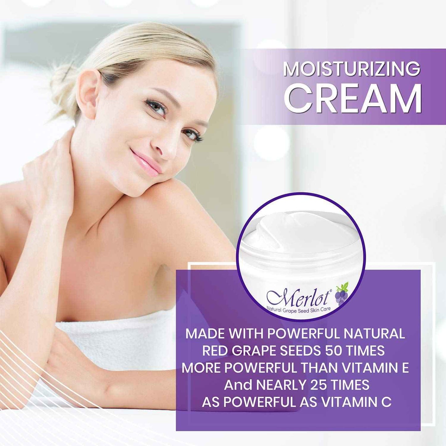 Merlot MOISTURIZING All BODY CREAM FOR ALL SKIN TYPES | 16 OZ