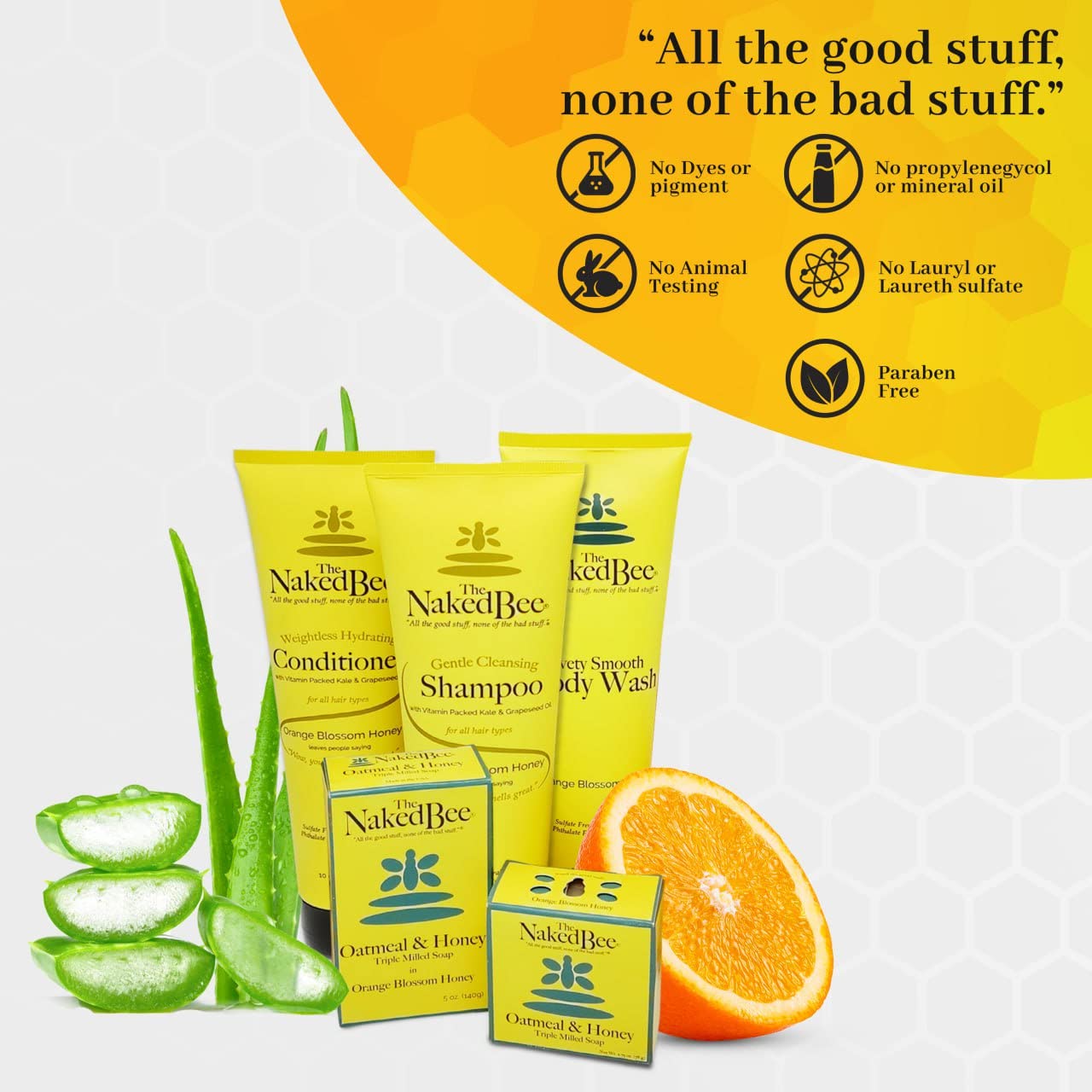 The Naked Bee Orange Blossom Honey Serious Restoration For Hands & Feet Gift Set