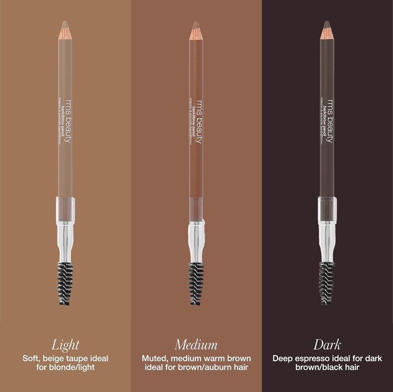 RMS Beauty Back2Brow Pencil - Waterproof Smudge-Resistant Brow Color for Natural Hair-Like Strokes | 0.3g