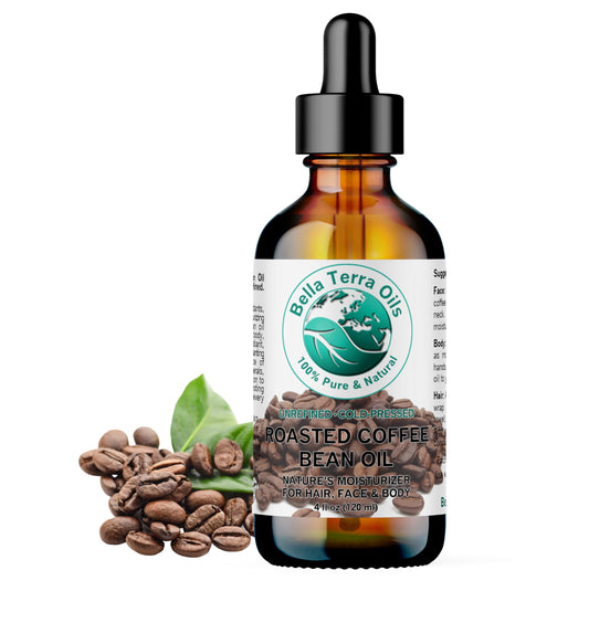 Bella Terra Oils – Roasted Bean Oil 4oz – A Symphony of Oils for Flavoring, Rich in Chlorogenic Acid, For the Love of Pure Aroma