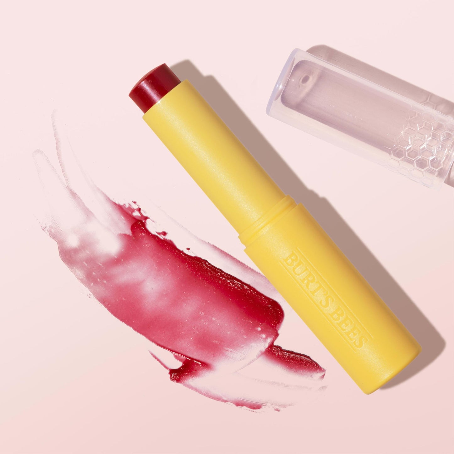 Burt’s Bees Tinted Boosted Balm, Cheeky Cherry, Hydrating Tinted Lip Balm with Vitamin C, E, and F Core, 24 Hour Lip Moisturizer with Responsibly Sourced Beeswax, 100% Natural Origin, 1 Count, 0.16oz