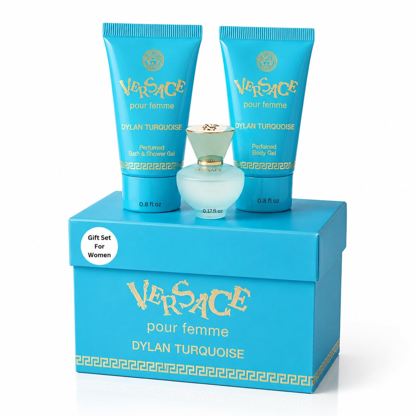 Versace Dylan Turquoise Womens Mini Perfume Trio Gift Set
