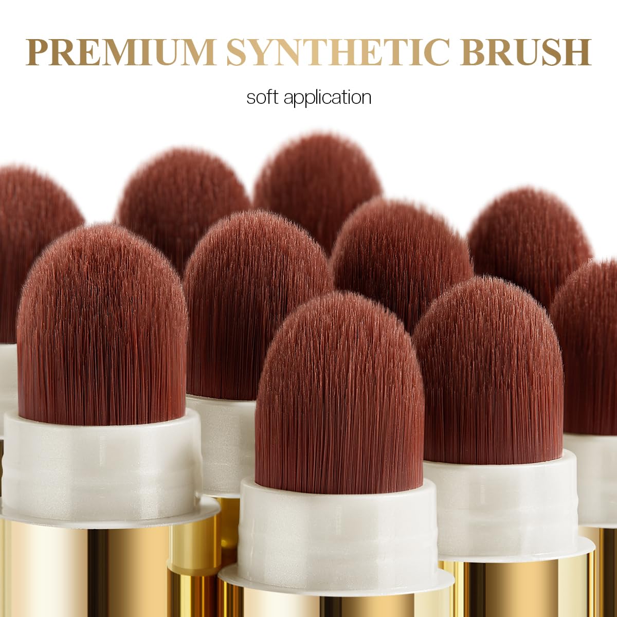LUXAZA PRO 2PCS Eyeshadow Makeup Stick, Cream Shimmer, Eyeshadow Highlighter Makeup Eye Brightener Pencil Sticks Cosmetics, with Built-in Brush and Sharpener, S1M2 Caramel-latté