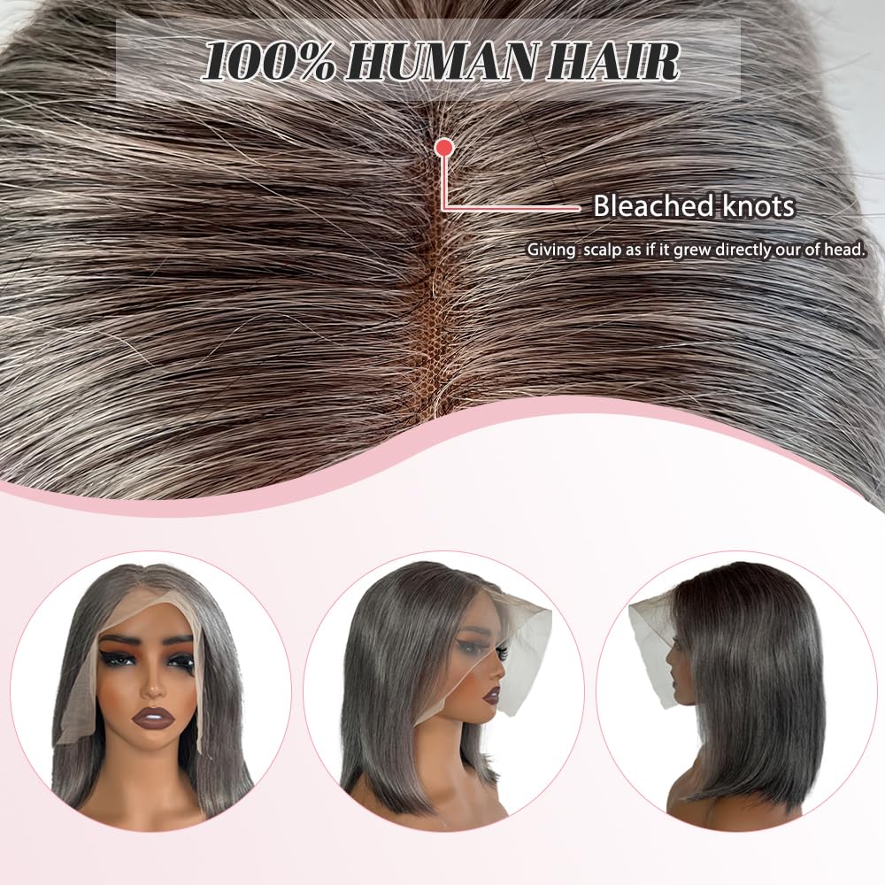 Belaved 13X4 HD Transparent 99J Burgundy Bob Lace Front Wigs Human Hair Straight Glueless Bob Wig Human Hair 14 Inch Pre Plucked Pre Cut Bob Lace Frontal Wigs with Natural Hairline for Black Women