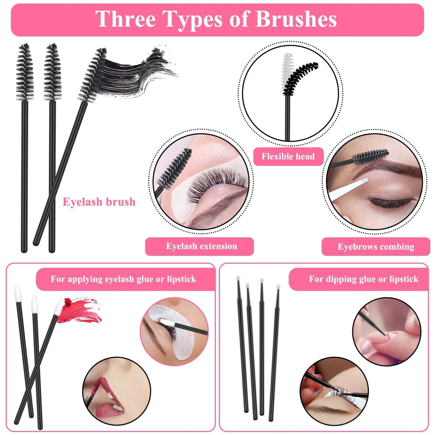 Lash Extension Practice Kit, Eyelash Extension Training Kit for Beginners, Professional Eyelash Mannequin Head Set with Lash Fan, Lash Shampoo, Glue Rings and Lash Mirror (Lashes Kit-with eye)