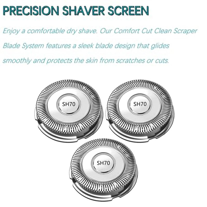 SH70/71 Replacement Heads for Philips Norelco Series 7000 Replacement Blades,for Norelco SH71 7000 S7370 S7371 S7720 S7530 SW7700 Etc Model,New Upgraded Blades