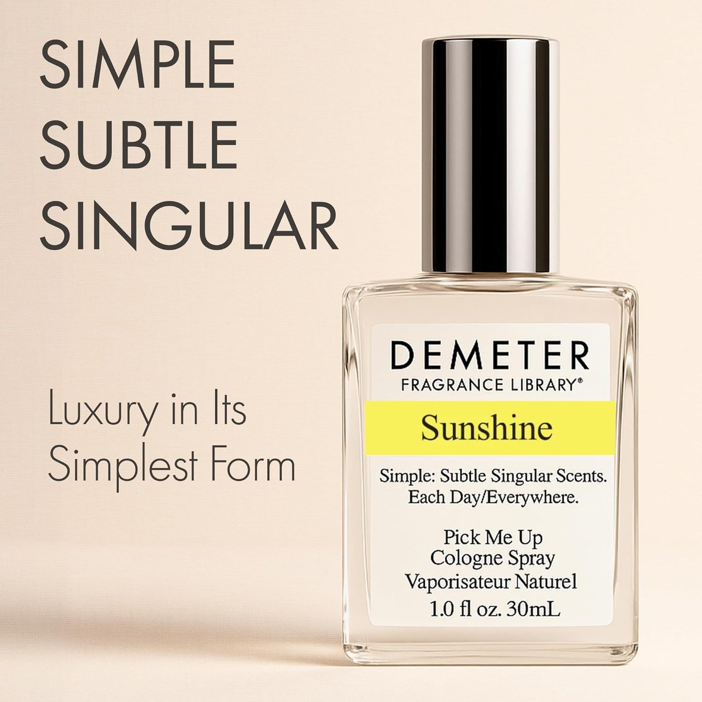 Natural Perfume Spray Cologne for Women - Sunshine Scent | 1 oz