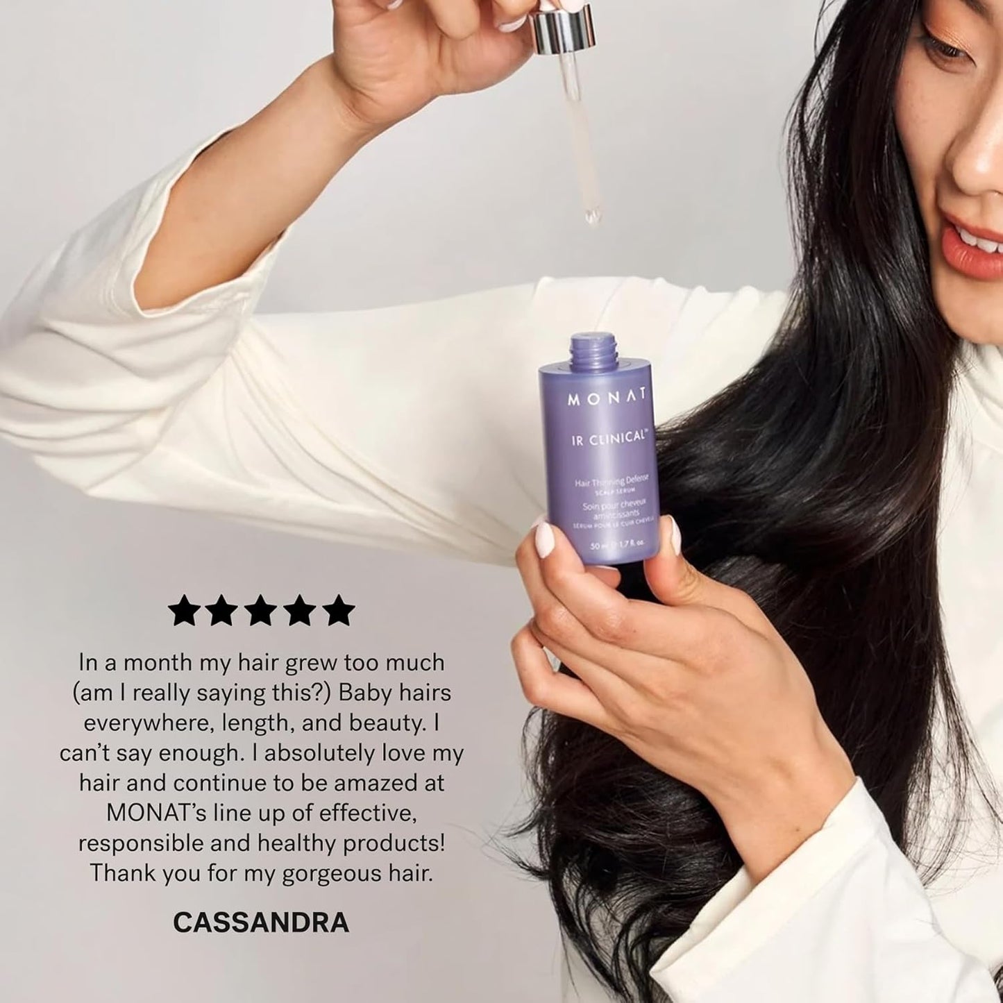 MONAT IR Clinical™ Hair Thinning Defense Scalp Serum - Nourishes Scalp, Reduces Breakage | Thicker, Fuller Hair