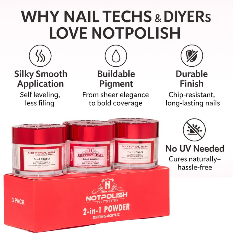 Notpolish - Powders - Parent (Essentials Bundle, 2 Ounce (Pack of 3))