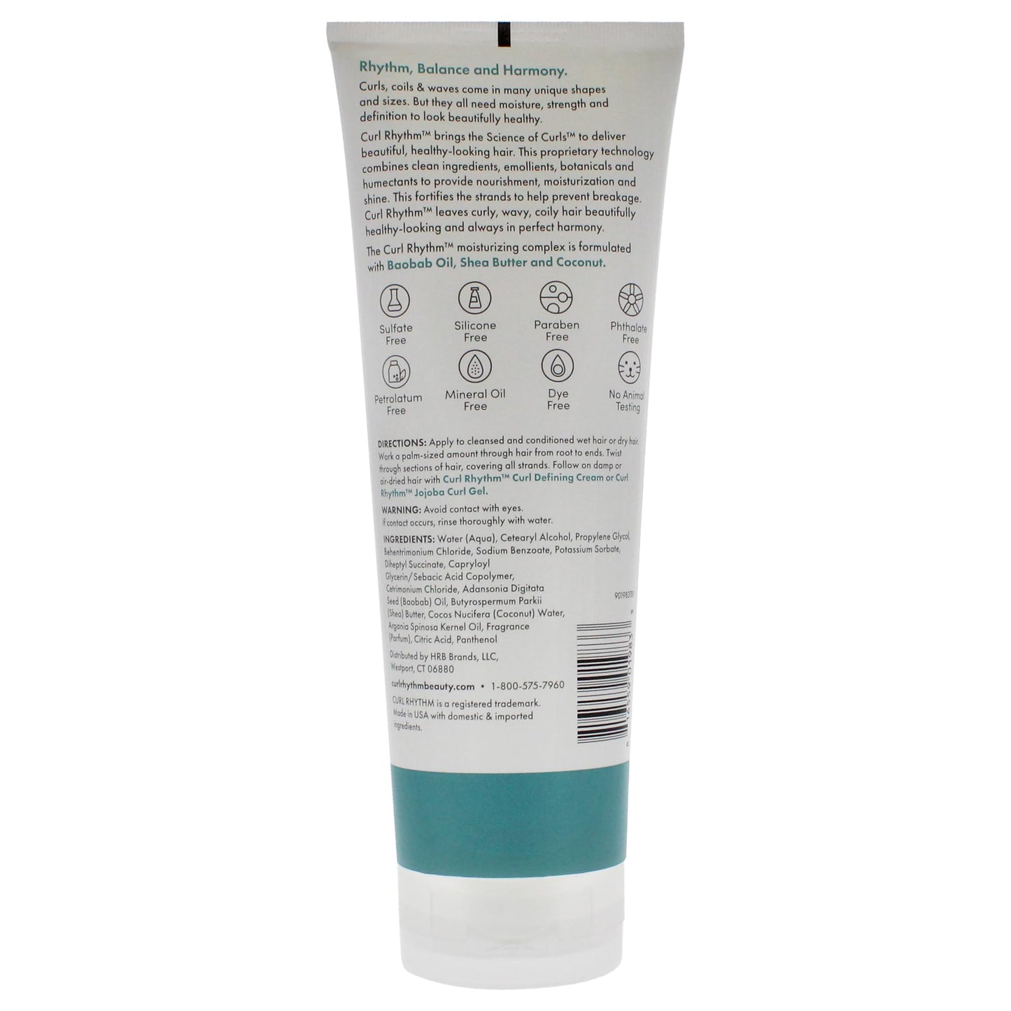 Curl Rhythm Leave-in Conditioner Treatment - Leave-in Conditioner for Curly Hair - Hair Moisturizer with Shea, Coconut, and Argan Oil - 4 pc