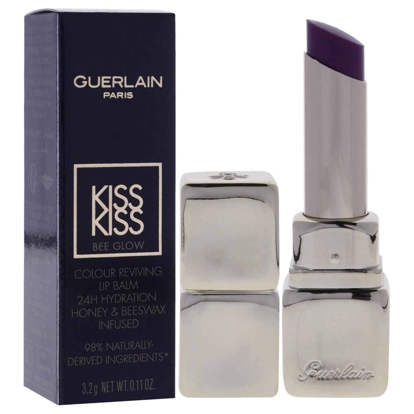 Kiss Kiss Bee Glow Lip Balm - Lavender Glow Hydrating Formula | 0.11 oz for Women